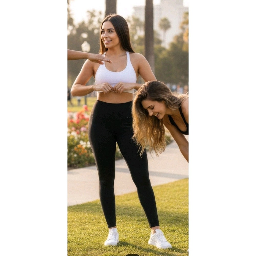 Stagmi Faja Colombiana Tummy Control High Waist Shapewear Leggings w/ Girdle NEW